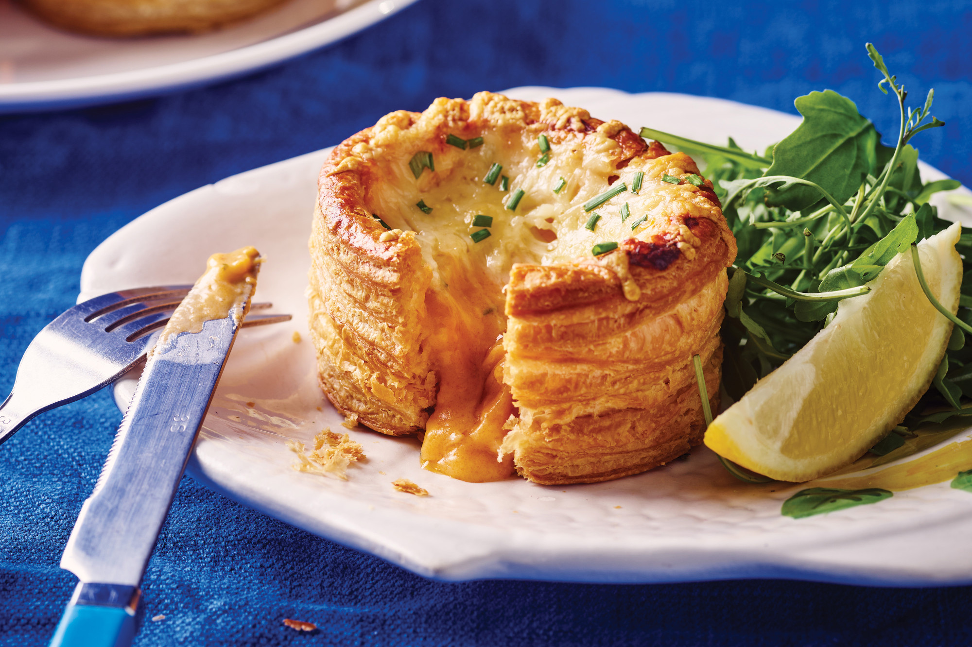 Vol-au-vent met gerookte zalm